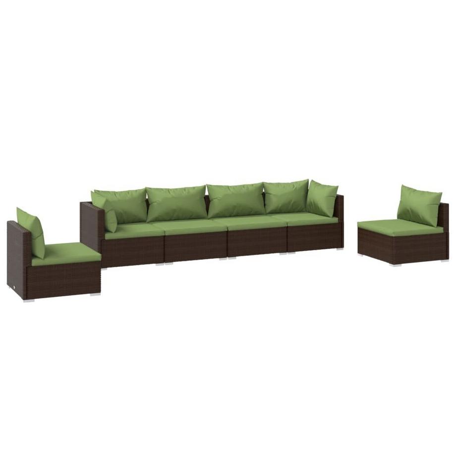Garten-lounge-set poly-rattan