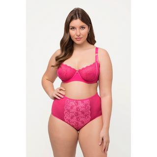 Ulla Popken  Soutien-gorge à armatures avec dentelle et bretelles divisées, bonnets C - E 