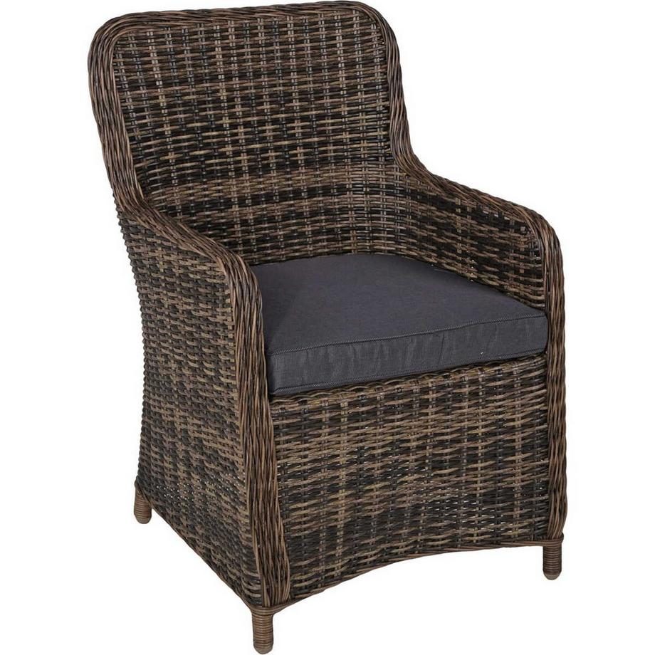 mutoni pleasure Ensemble de fauteuils de jardin Bordeaux brun oeillet (4 pièces)  