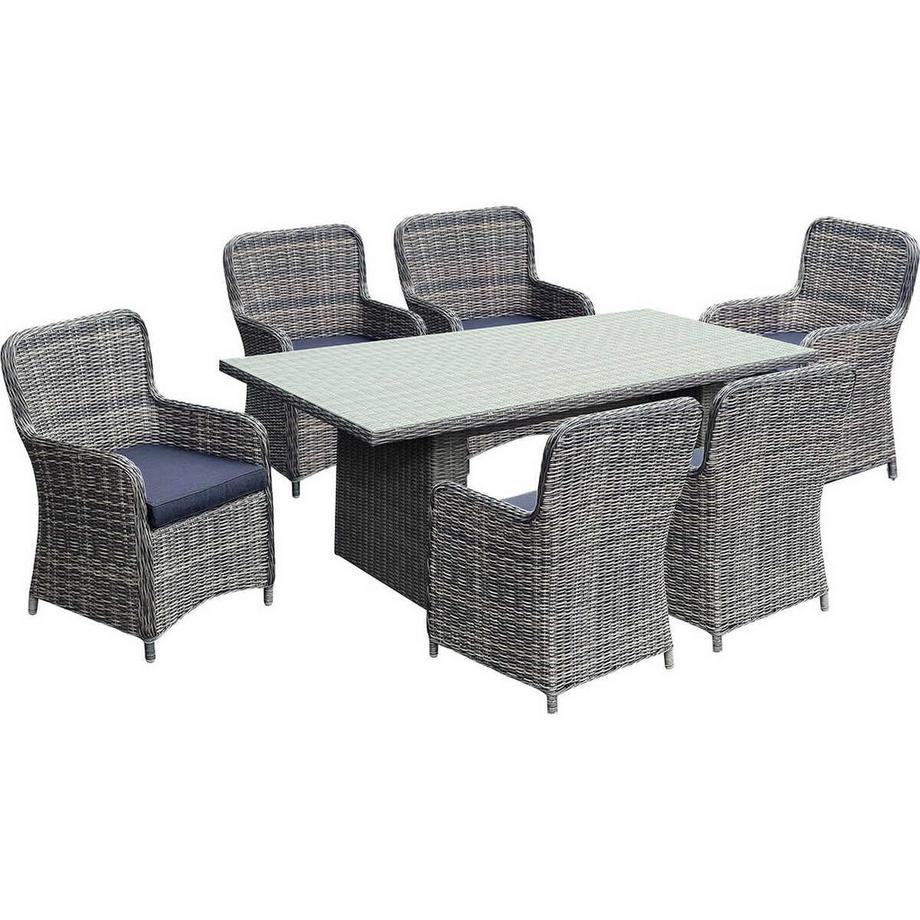 mutoni pleasure Ensemble de fauteuils de jardin Bordeaux brun oeillet (4 pièces)  