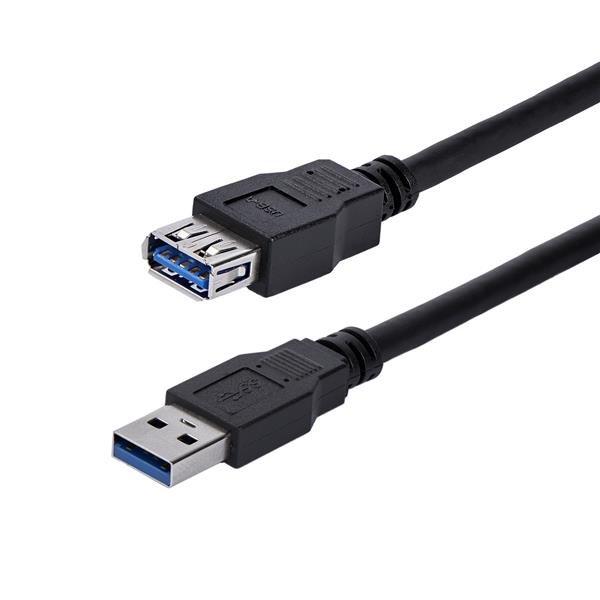 STARTECH.COM  Câble d'extension noir SuperSpeed USB 3.0 A vers A 1 m - M/F 