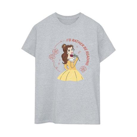 Disney  Beauty And The Beast I'd Rather Be Reading TShirt 