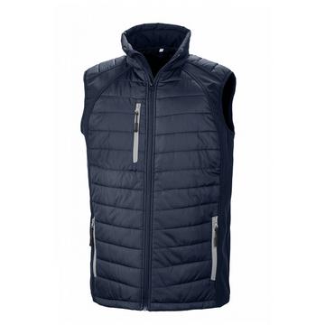 recycelte gepolsterte daunenjacke black copass