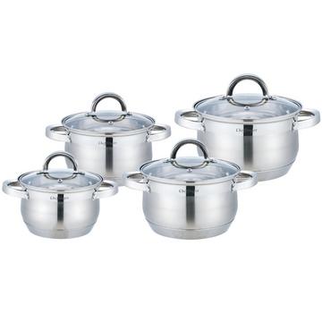 Set de Casseroles en Acier Inoxydable 8 pièces