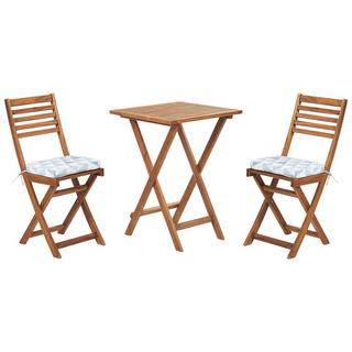 Beliani Bistro Set aus Akazienholz Klassisch FIJI  