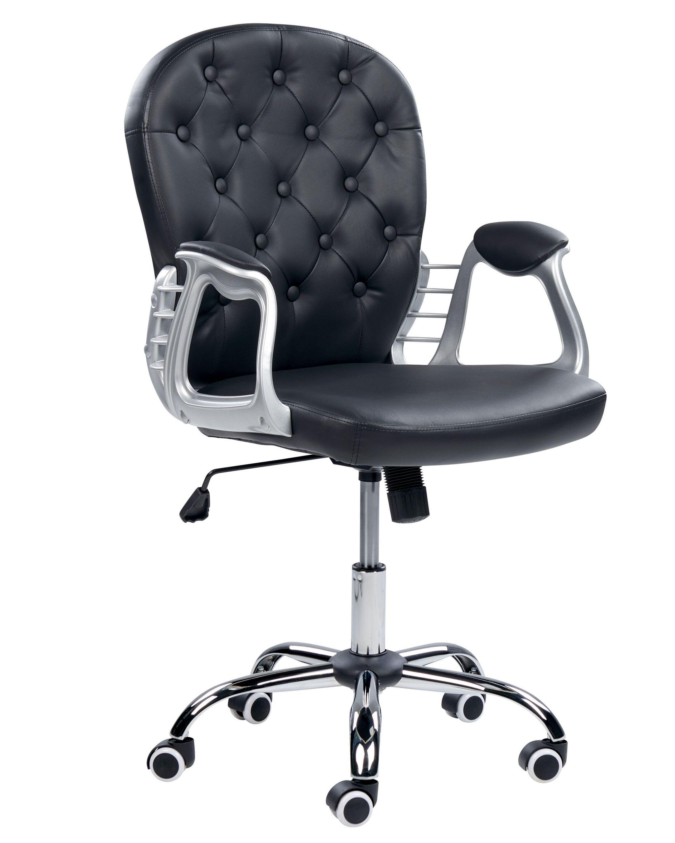 Beliani Chaise de bureau en Cuir PU Glamour PRINCESS  