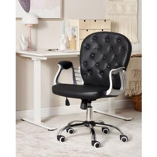 Beliani Chaise de bureau en Cuir PU Moderne PRINCESS  