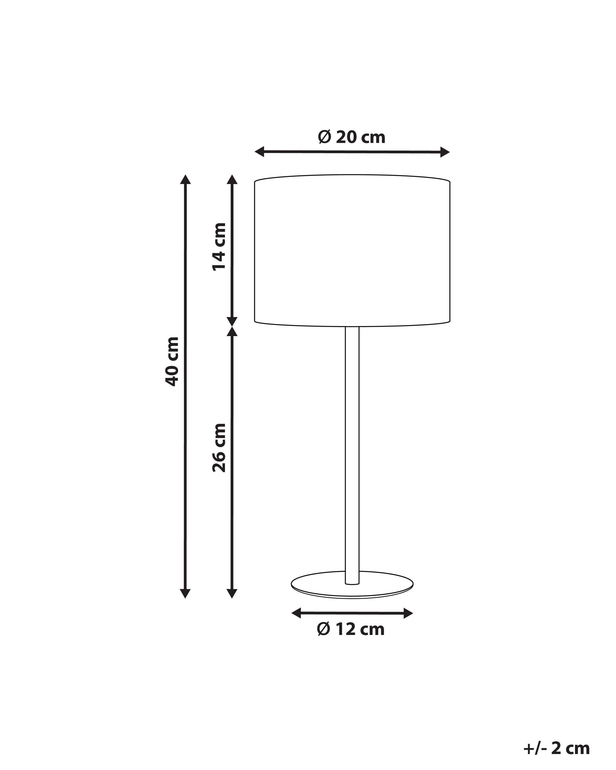 Beliani Lampe à poser en Bouclé Moderne VINAZCO  