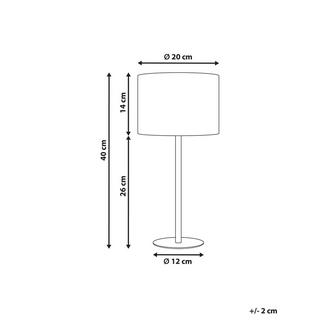 Beliani Lampada da tavolo en Bouclé Moderno VINAZCO  