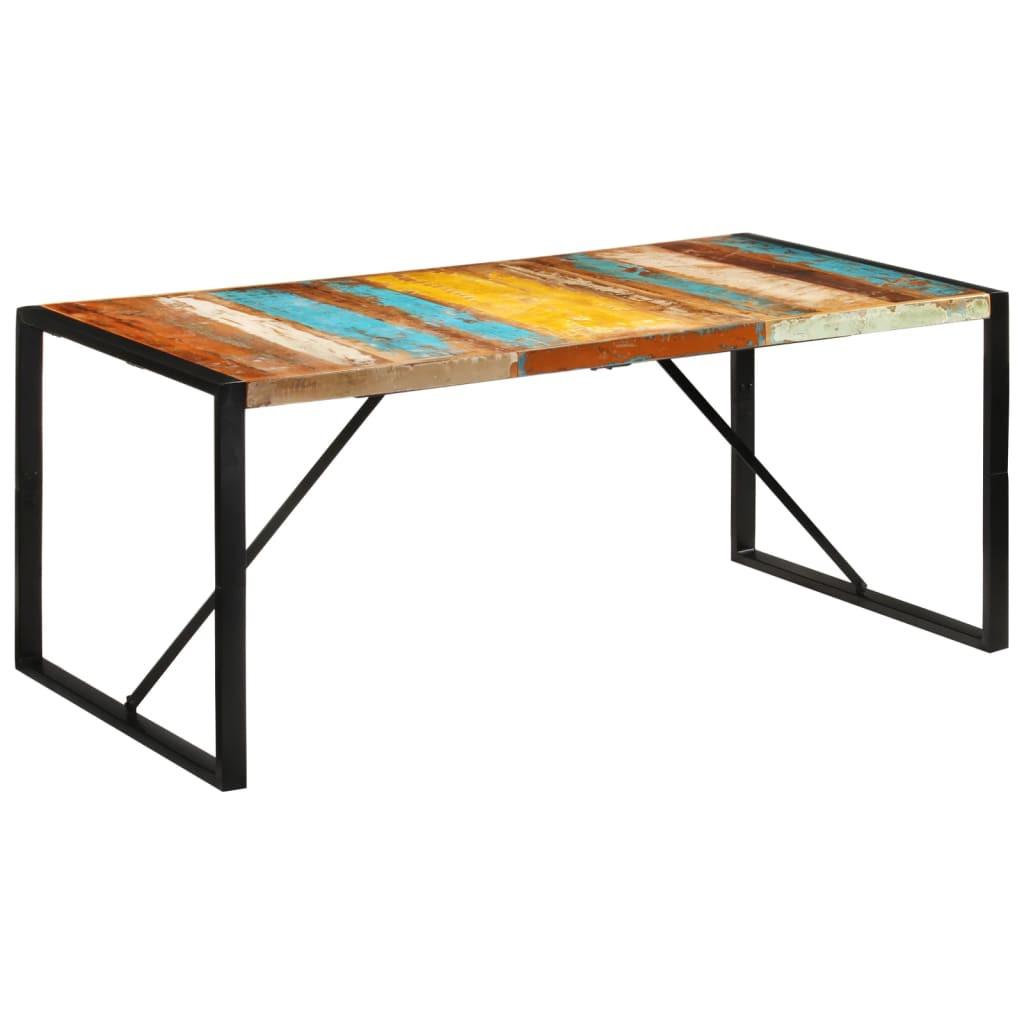 VidaXL Table à manger bois de récupération  