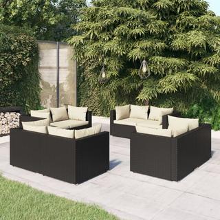 VidaXL Garten-lounge-set poly-rattan  