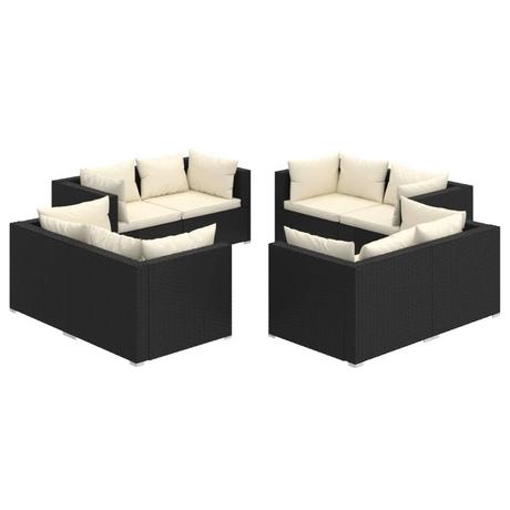 VidaXL Garten-lounge-set poly-rattan  