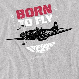 Top Gun Born To Fly T-Shirt Stampata  