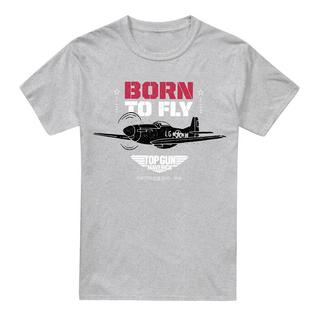 Top Gun Born To Fly T-Shirt Stampata  
