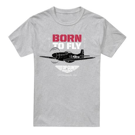 Top Gun Born To Fly T-Shirt Stampata  