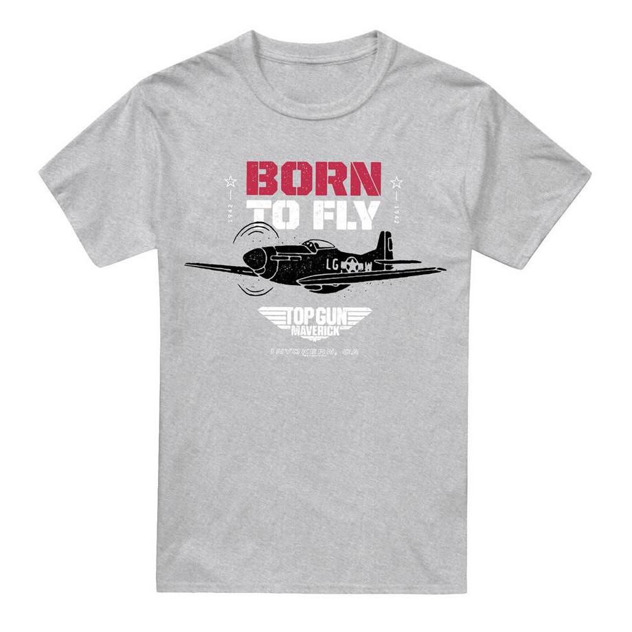 Top Gun Born To Fly Bedrucktes T-Shirt  
