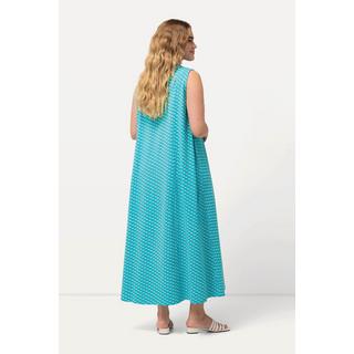 Ulla Popken  Jersey-Maxikleid, A-Linie, V-Ausschnitt, ärmellos 