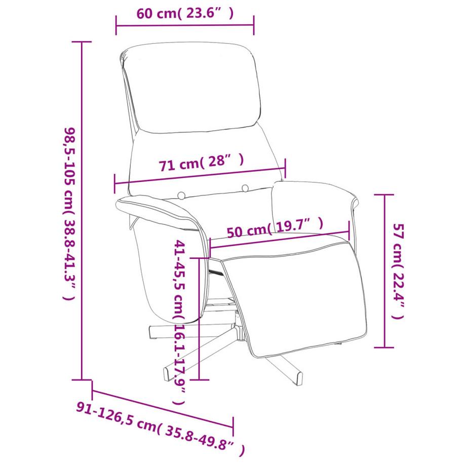 VidaXL Relaxsessel gewebe  