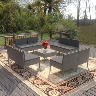 VidaXL Garten-sofagarnitur poly-rattan  