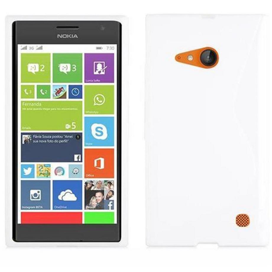 Cadorabo  Hülle für Nokia Lumia 730 TPU Silikon im S-Line Design 