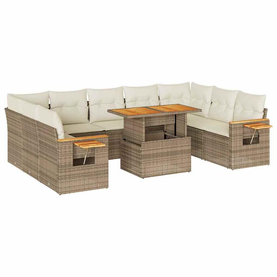 Ensemble de canapés de jardin rotin synthétique