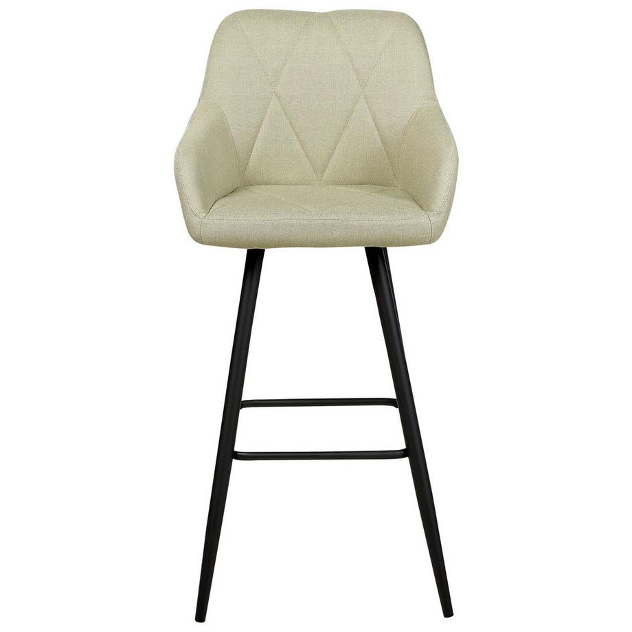 Beliani Set mit 2 Barstühlen aus Stoff Retro DARIEN  