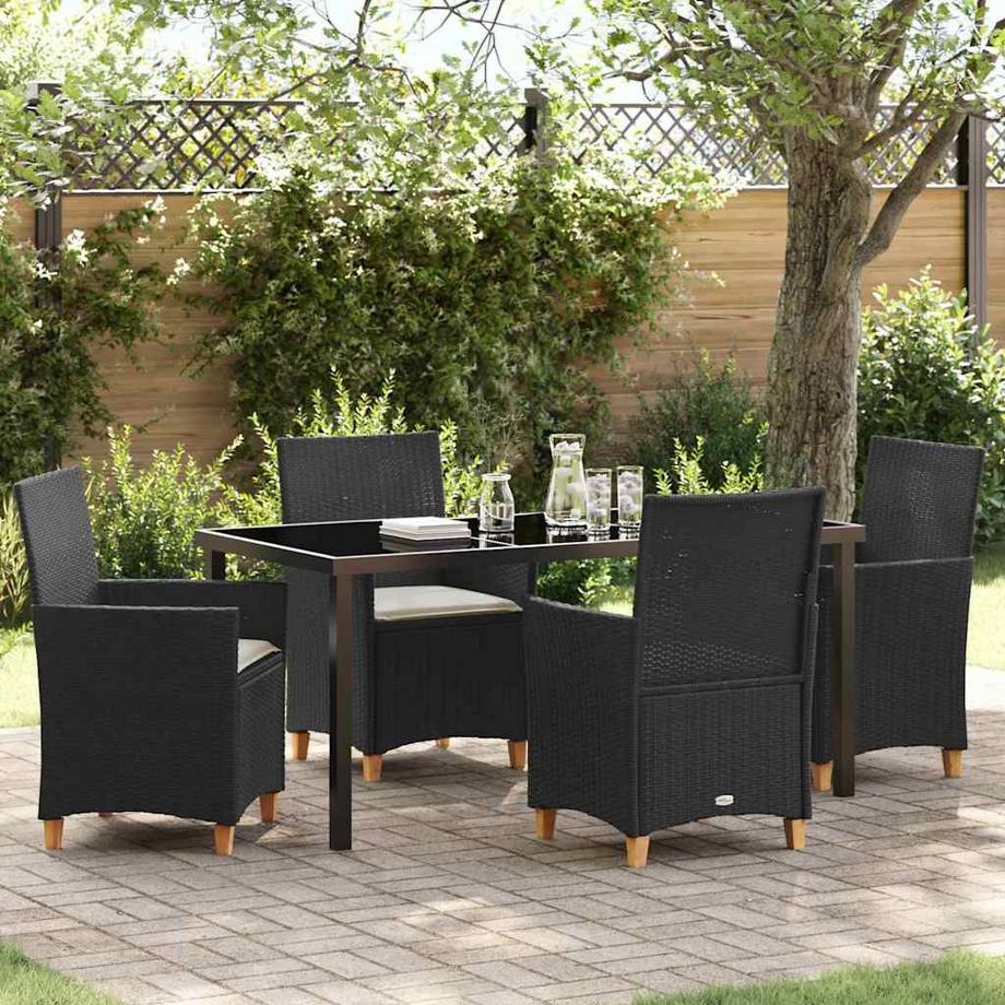 VidaXL Set da Pranzo per Giardino Polyrattan  