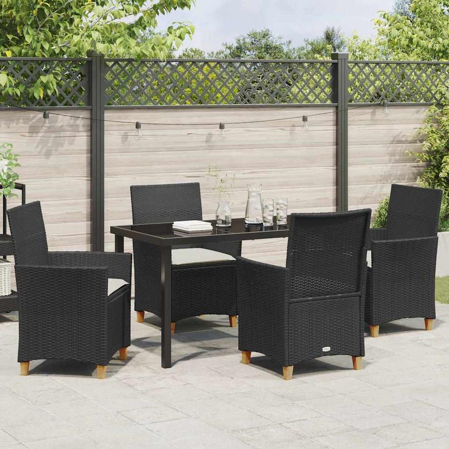 VidaXL Set da Pranzo per Giardino Polyrattan  