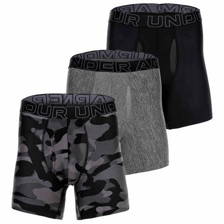 UNDER ARMOUR UA Performance Tech Print 6 Inch Boxer Briefs 3er Pack  