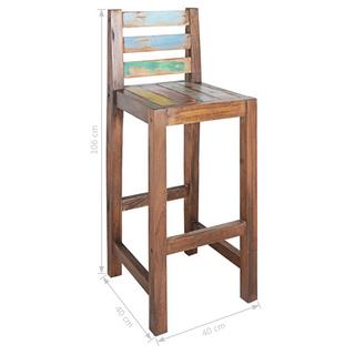 VidaXL Tabouret de bar bois  