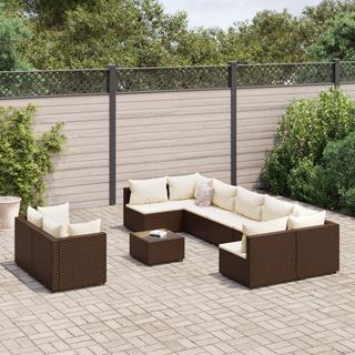 VidaXL Gartensofagarnitur poly-rattan  