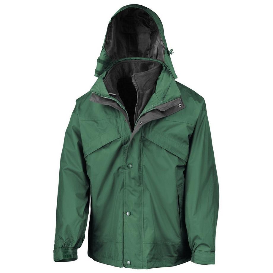 3in1 StormDri Jacke mit Reißverschluss und Druckknöpfen, wasserabweisend, winddicht