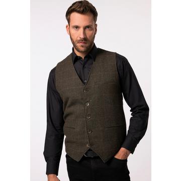 Weste, Karo, Strickrücken, bis 7 XL