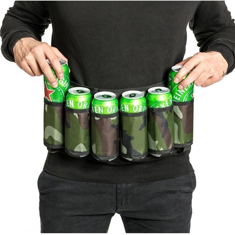 eStore  Ceinture à bière - camouflage - 6 canettes 