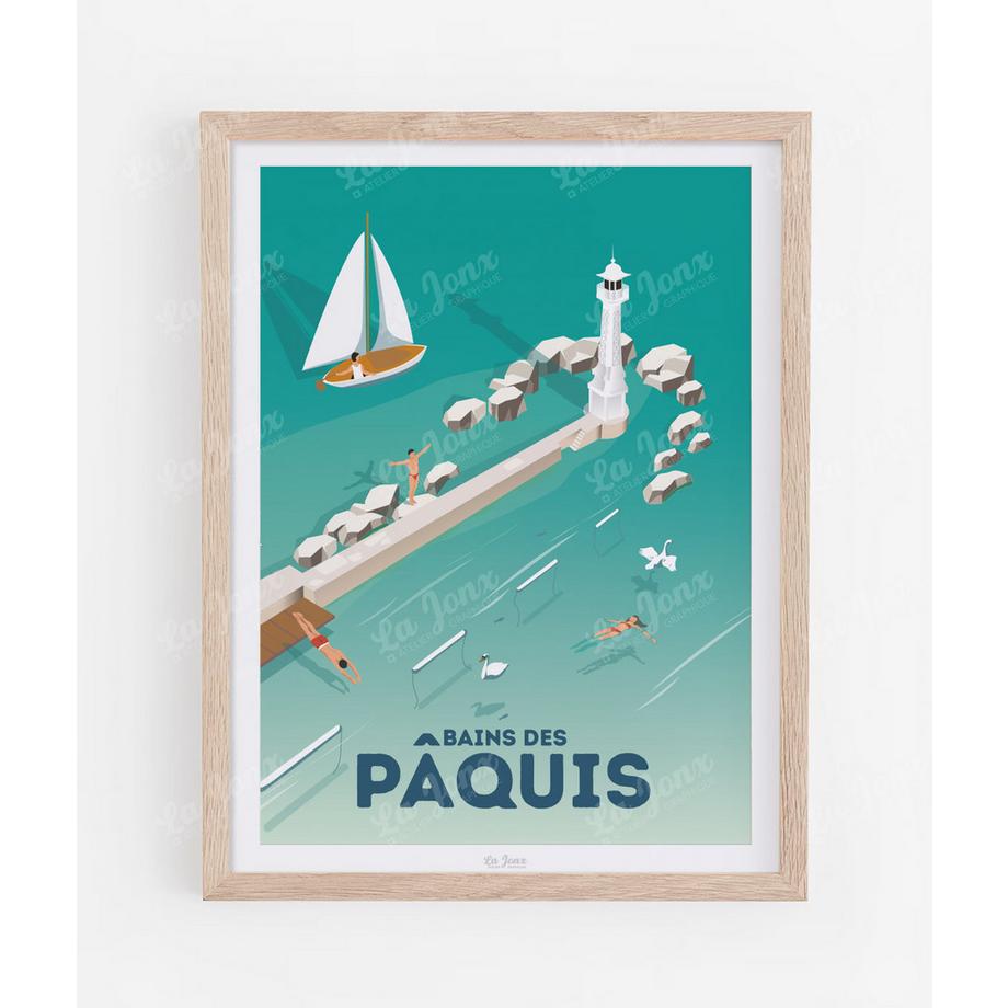 Affiche de Bains des Pâquis - Farniente
