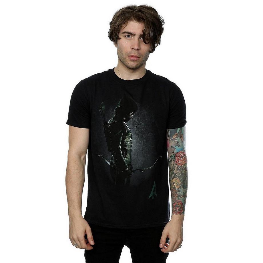 Green Arrow Green Arrow Hooded Focus T-Shirt  