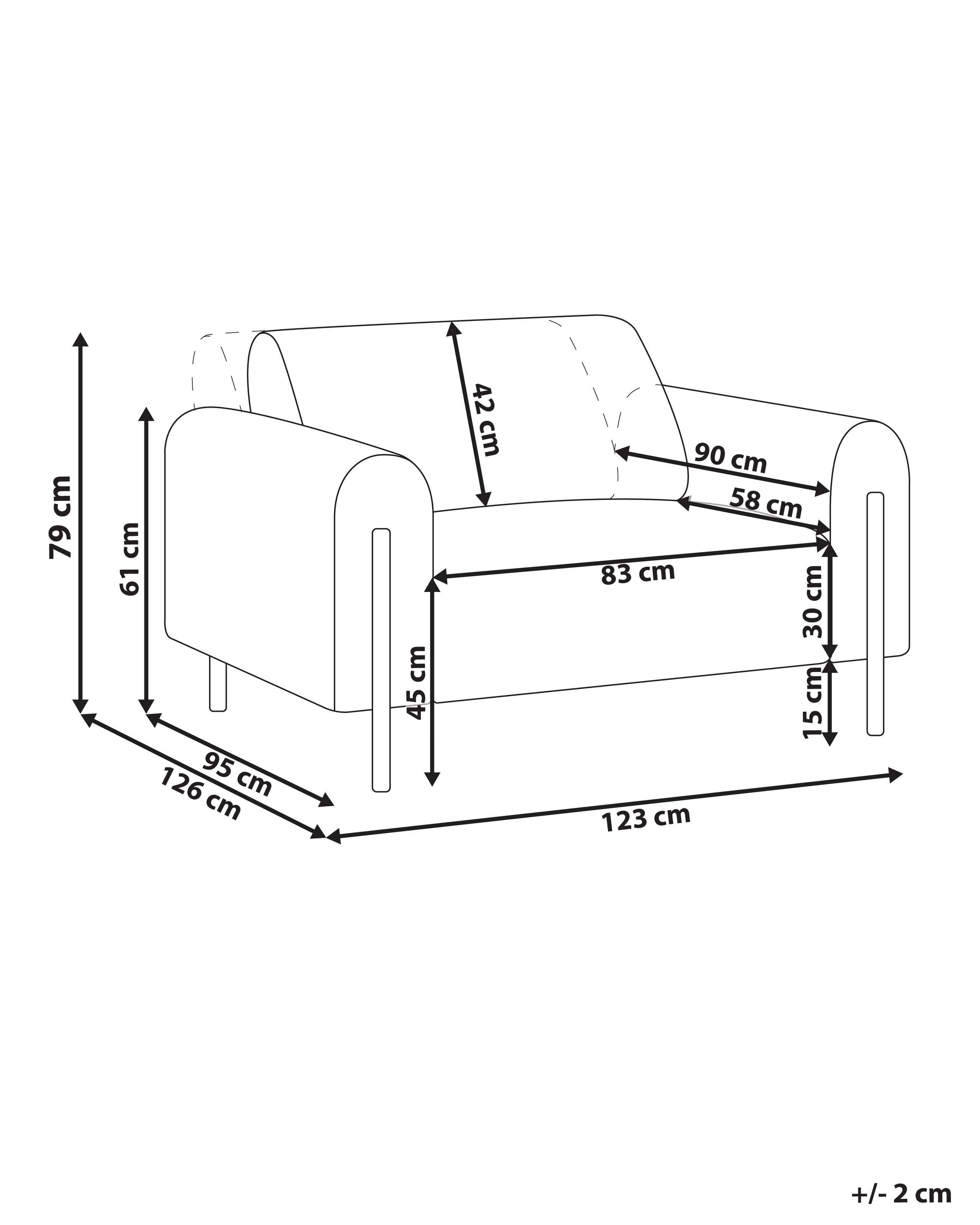 Beliani Sessel aus Polyester Modern ASKIM  