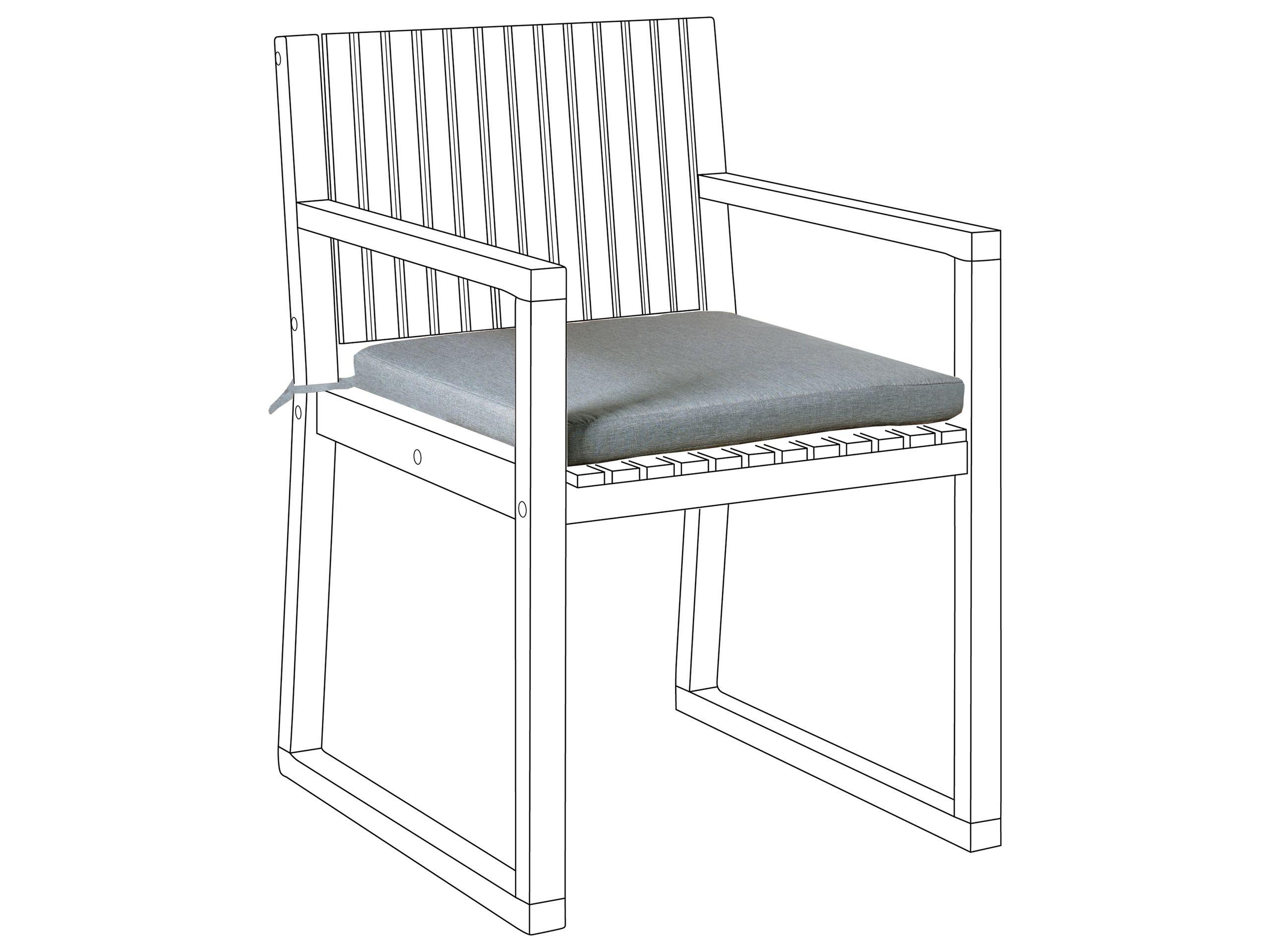 Beliani Cuscino per sedia en Lino sintetico Moderno SASSARI PREMIUM  