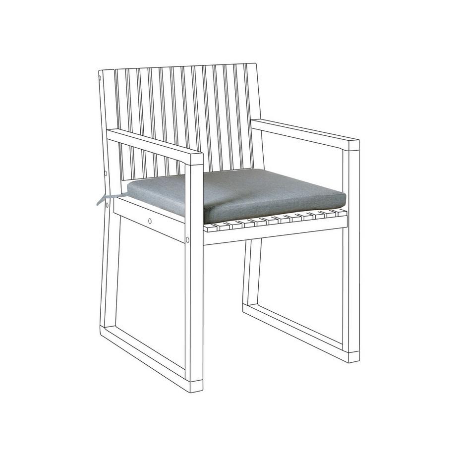 Beliani Coussin pour chaise de jardin en Lin synthétique Moderne SASSARI PREMIUM  