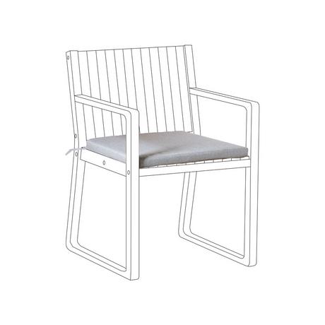 Beliani Cuscino per sedia en Lino sintetico Moderno SASSARI PREMIUM  