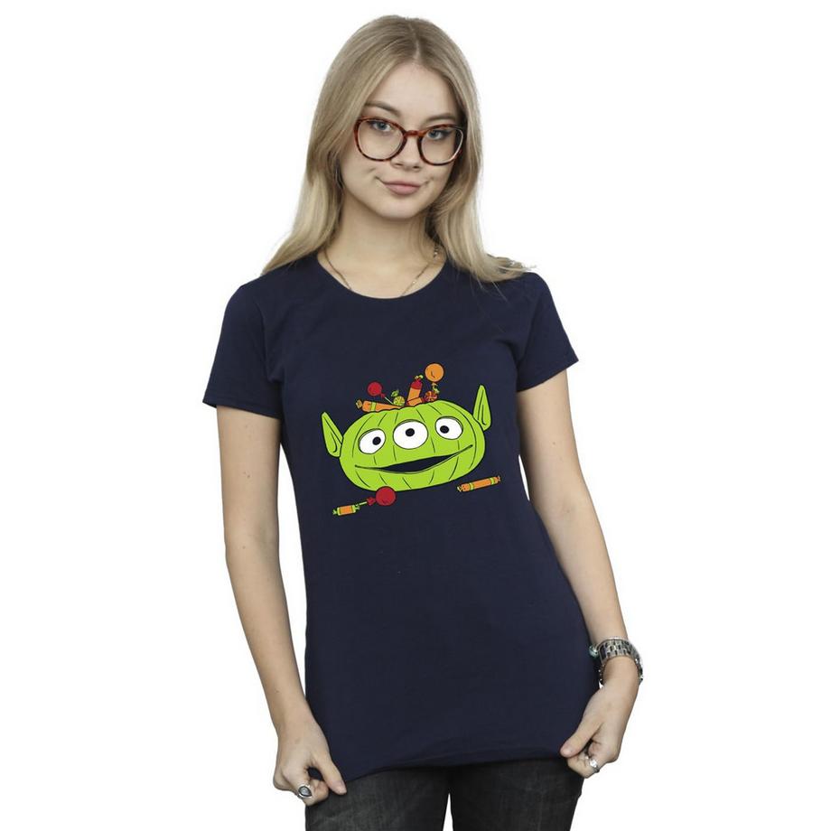 Toy Story T-Shirt Alien Pumpkin Basket Halloween  