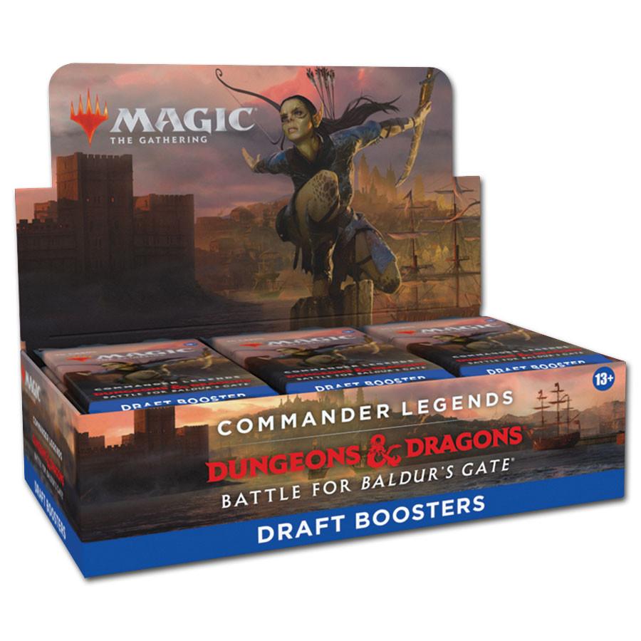 Wizards of the Coast  Commander Legends D&D: Battle for Baldur’s Gate Draft Booster Box - Magic the Gathering - EN 