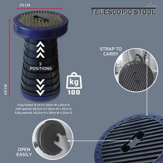 STARLYF  Telescopic Stool-Sgabello pieghevole portatile 
