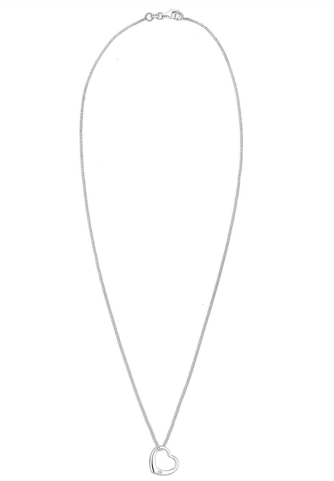 Elli  Halskette Herz Liebe Diamant (0.03 Ct.) 