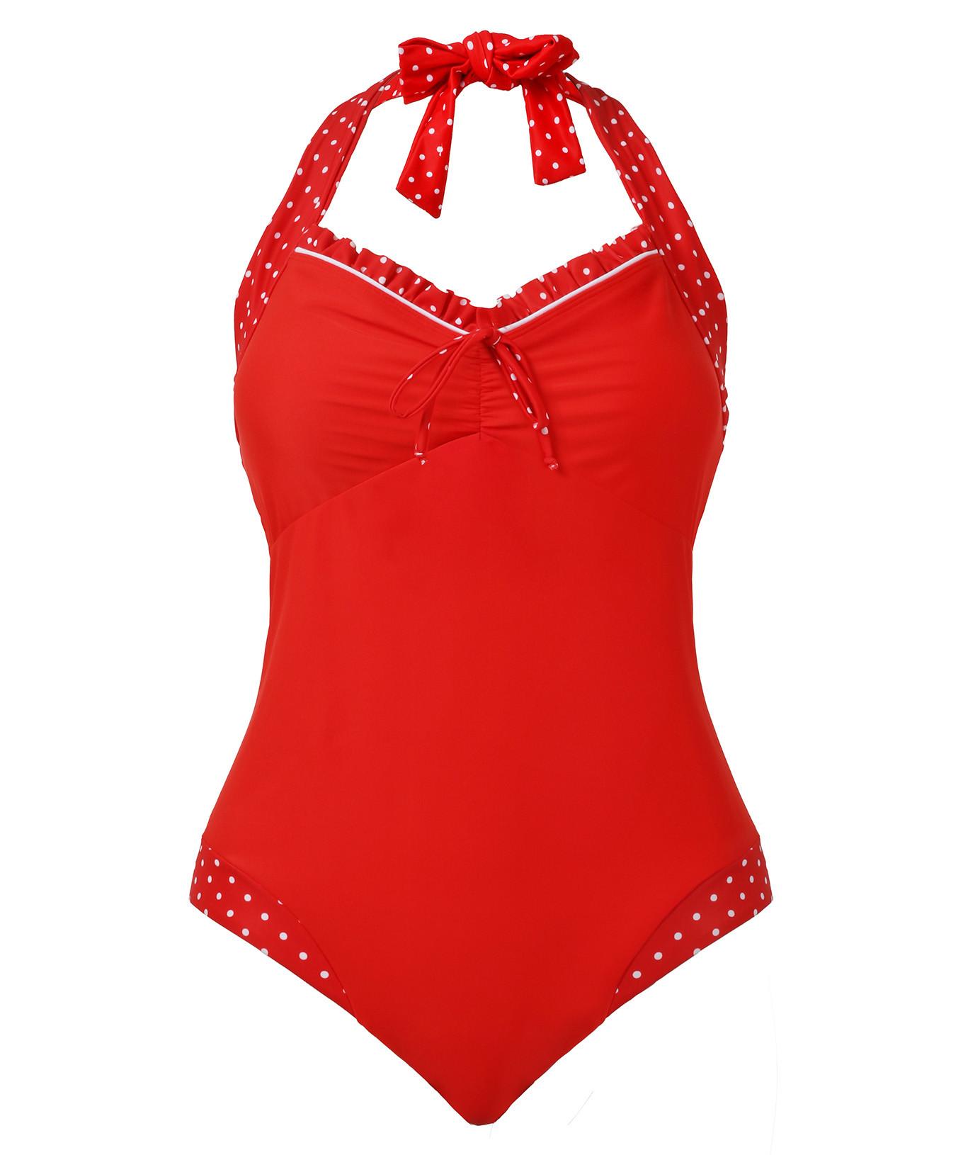 Joe Browns Retro Polka Dot Halterneck Badeanzug  