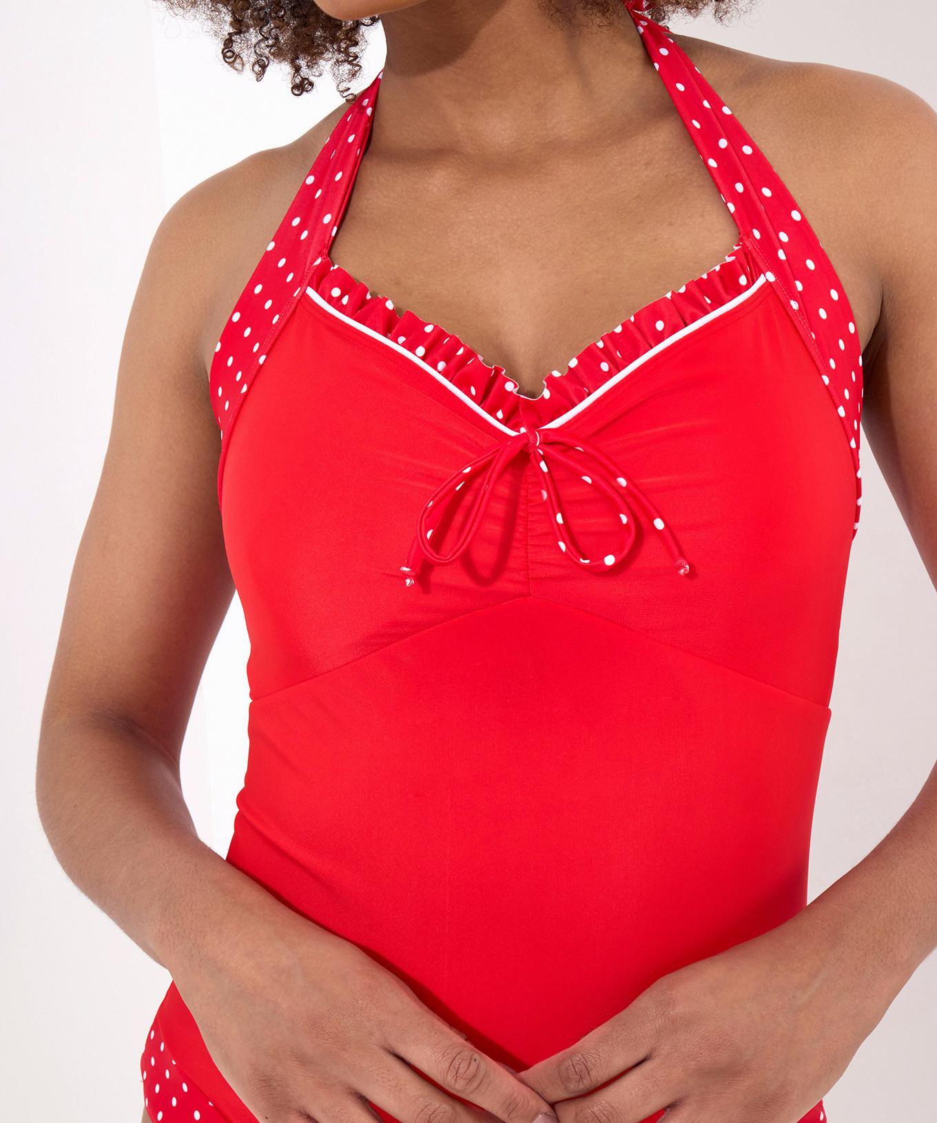 Joe Browns Retro Polka Dot Halterneck Badeanzug  