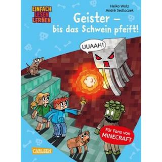 Minecraft 6: Geister - bis das Schwein pfeift! Wolz, Heiko; Sedlaczek, André (Illustrationen) Gebundene Ausgabe 