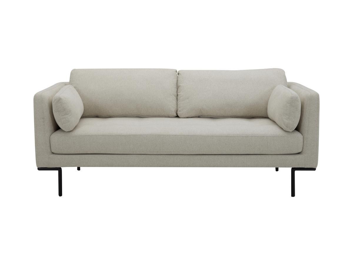 Maison Céphy Sofa 3-Sitzer - Stoff - Beige - Metallfüße - ISABELLA von Maison Céphy  