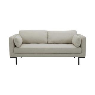 Maison Céphy Sofa 3-Sitzer - Stoff - Beige - Metallfüße - ISABELLA von Maison Céphy  