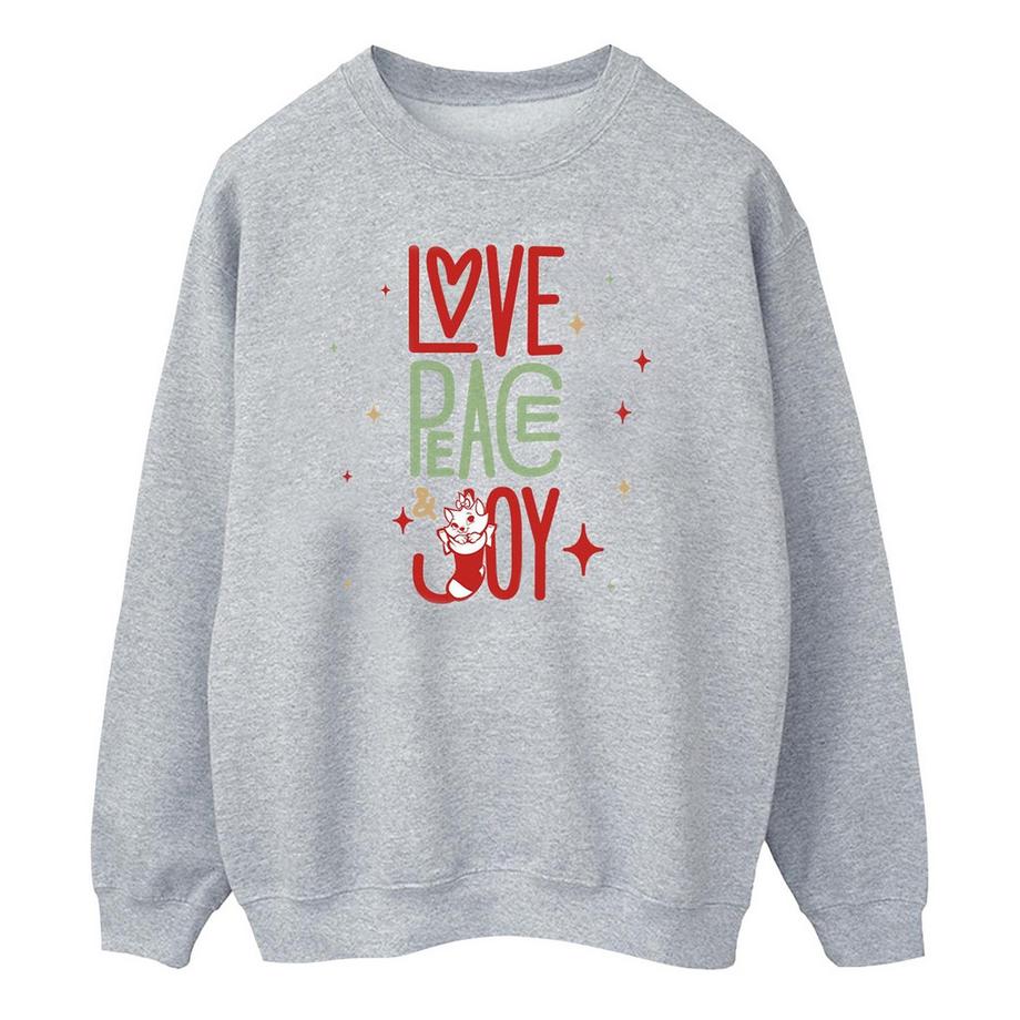 Disney The Aristocats Love Peace Joy Sweatshirt  